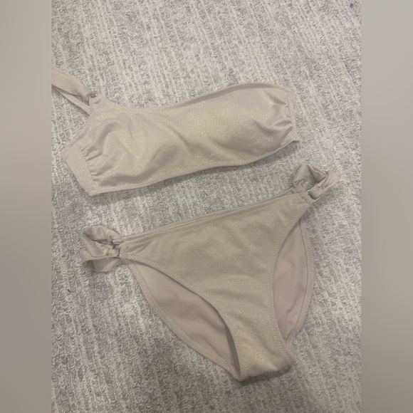 Xhilaration Swim Xhilaration Gold Shimmer Bikini Set Poshmark